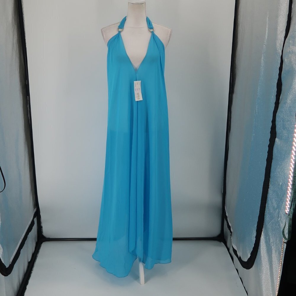 Zury Women's Blue Beach Coverup Size One Size Fits up to an XL NWT